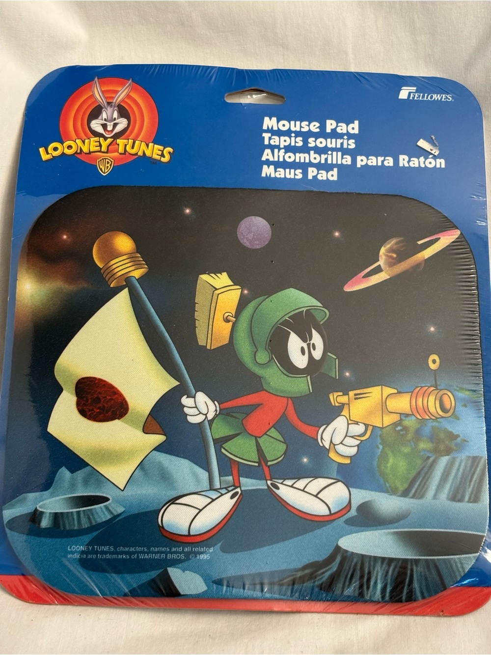 Looney Tunes ~ 95’ Marvin The Martian Mouse Pad ~ Warner Bros Fellowes
